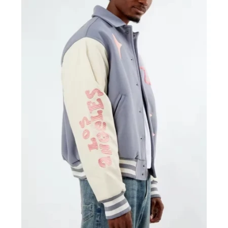 Amelie Zilber Slanted Bomber Jacket